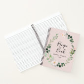 waterverf groen en zwart Recipe Book Notitieboek (Binnen)