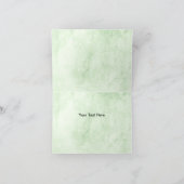 Waterverf groen Eucalyptus bladeren Bedankkaart (Binnen)