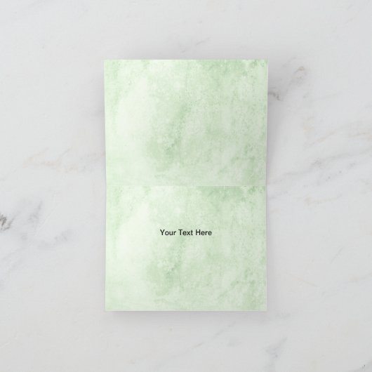 Waterverf groen Eucalyptus bladeren Bedankkaart (Binnen)