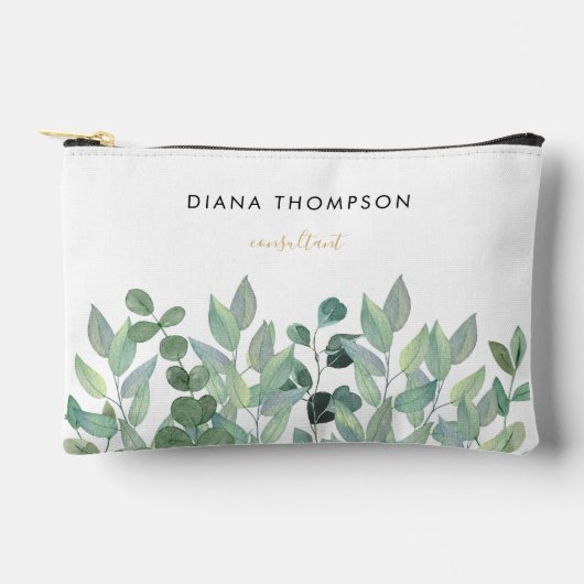 Waterverf groen Eucalyptus takken Etui (Voorkant)