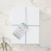 Waterverf Groen Foliage bruiloft dank u Cadeaulabel (Met Touw)