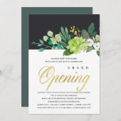 WATERVERF GROEN FOLIAGE GRAND OPENING CEREMONY KAART (Voorkant / Achterkant)