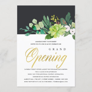 WATERVERF GROEN FOLIAGE GRAND OPENING CEREMONY KAART