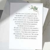 Waterverf groen Fotoviering van het leven Kaart