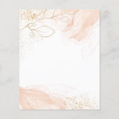 Waterverf Groen goud Eucalyptus Geometrische Lijst Flyer (Achterkant)