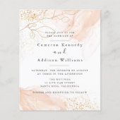 Waterverf Groen goud Eucalyptus Geometrische Lijst Flyer (Voorkant)