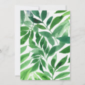 Waterverf Groen & Goud Schattige Leeuw Baby shower Kaart (Achterkant)