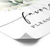 Waterverf groen goud Vrijgezellenfeest gunsten tek Poster (Hoek)