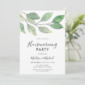 Waterverf groen Housewarming Kaart (Staand voorkant)