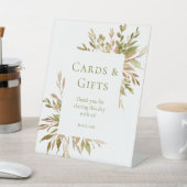 Waterverf groen Kaarten en geschenken Reclamebord Met Voetstuk (Insitu)