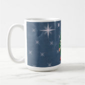 Waterverf Groen Kabouter Kerstverlichting Koffiemok (Links)