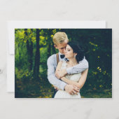 Waterverf groen kalligrafie foto bruiloft kaart (Achterkant)