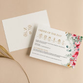 Waterverf Groen Kerstmis Bruiloft Tijdlijn Informatiekaartje