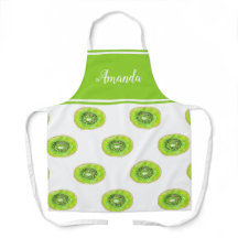 Waterverf groen Kiwi patroon gepersonaliseerd