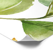 Waterverf groen kristal bruiloft poster (Hoek)