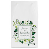 Waterverf groen leder en gele ventilator | Weddens Klein Cadeauzakje (Achterkant)