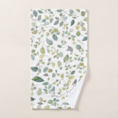 Waterverf groen lederen patroon bad handdoek (Handdoek)