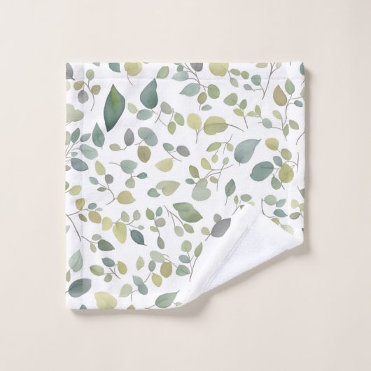 Waterverf groen lederen patroon bad handdoek (Wasdoekje)