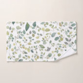 Waterverf groen lederen patroon bad handdoek (Handdoek)