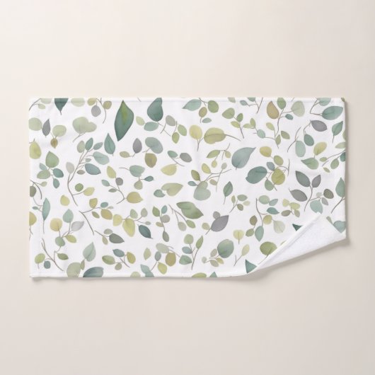 Waterverf groen lederen patroon bad handdoek (Handdoek)