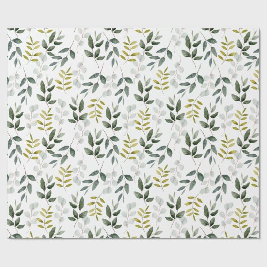 Waterverf groen lederen patroon cadeaupapier (Vlak)