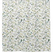 Waterverf groen lederen patroon douchegordijn (Voorkant)