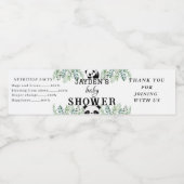 Waterverf Groen lef personaliseren Waterfles Etiket (Enkel label)