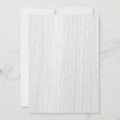 Waterverf Groen lef Witte Rustic Wedding Invite Kaart (Achterkant)