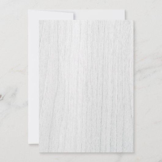 Waterverf Groen lef Witte Rustic Wedding Invite Kaart (Achterkant)