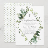 Waterverf groen Lijst bevestiging Kaart (Voorkant / Achterkant)