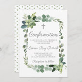Waterverf groen Lijst bevestiging Kaart (Voorkant / Achterkant)
