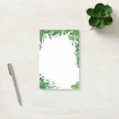 Waterverf groen loof. Groene botanische Post-it® Notes (Kantoor)