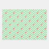 Waterverf Groen met Roze Flamingo's Inpakpapier Vel (Voorkant)