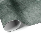 Waterverf Groen Modern Kerstpatroon Cadeaupapier (Rol Hoek)