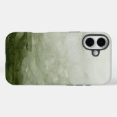 Waterverf Groen Modern Kerstpatroon Case-Mate iPhone Case (Achterkant (horizontaal))