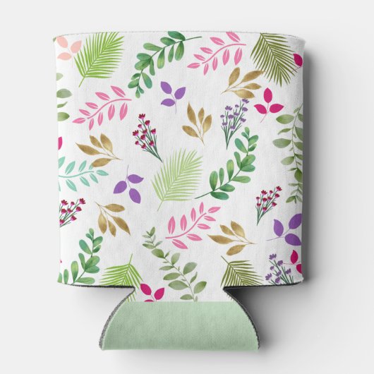 Waterverf groen monogram koeler (Achterkant)