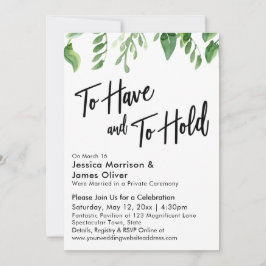 Waterverf groen om te hebben & om receptie te houd kaart