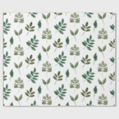 Waterverf groen patroon. Flessen Cadeaupapier (Vlak)