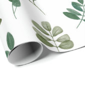 Waterverf groen patroon. Flessen Cadeaupapier (Rol Hoek)