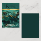 waterverf groen penseelgoud Logo Veroorbaar beelds Visitekaartje (Voorkant / Achterkant)