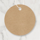 Waterverf Groen Rustiek Kraft Baby shower Bedankjes Labels (Achterkant)