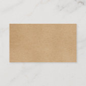 Waterverf groen rustieke kraft afspraakkaart visitekaartje (Achterkant)