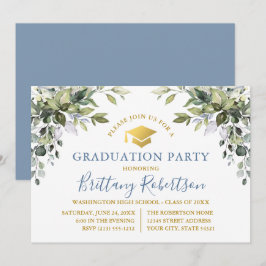 Waterverf groen stoffig blauw goud Afstudeerder pa Kaart