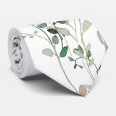 Waterverf groen stropdas (Opgerold)