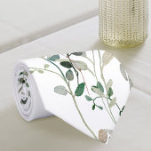 Waterverf groen stropdas