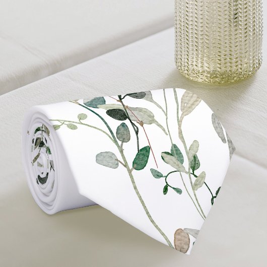 Waterverf groen stropdas