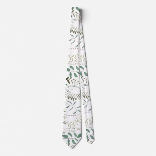 waterverf groen stropdas (Voorkant)