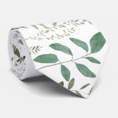 waterverf groen stropdas (Opgerold)