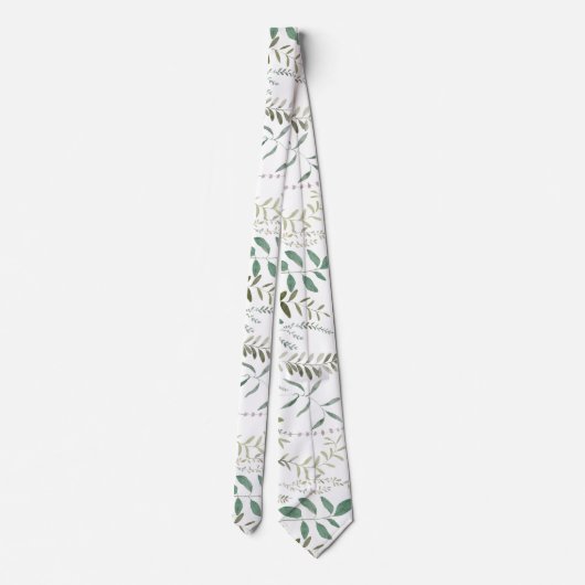 waterverf groen stropdas (Achterkant)