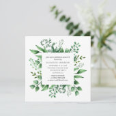 Waterverf groen Sweet 16. Groene 16e verjaardag Kaart (Staand voorkant)